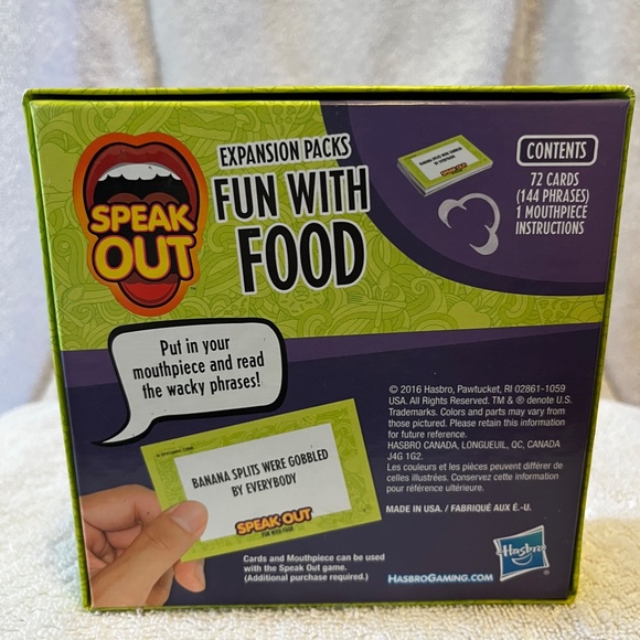 Hasbro Gaming Speak Out Expansion Pack: Fun With Food & All About Sports - Picture 5 of 5
